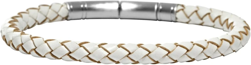 Fossil Damen Leder-Band 22,5cm Weiß JF00548797