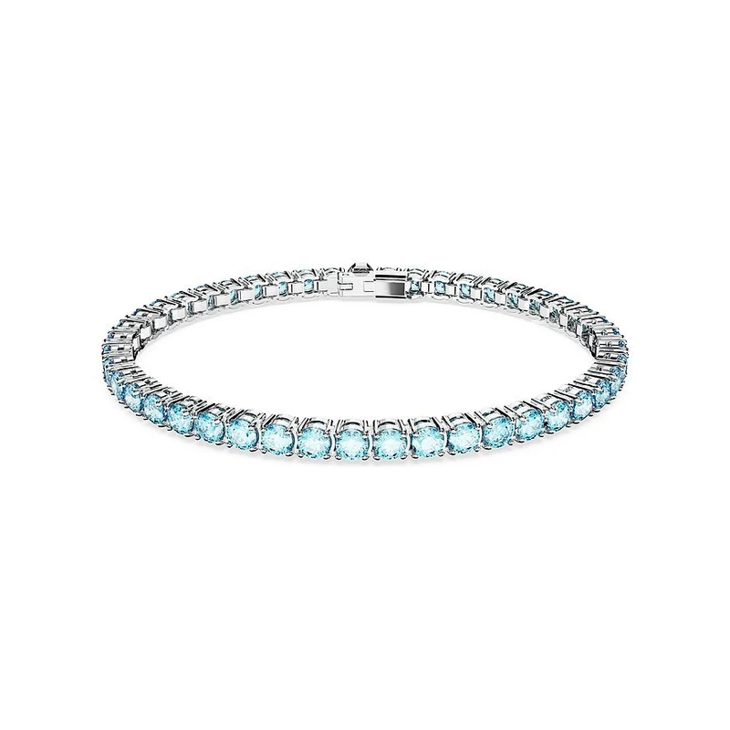 Swarovski Damen Armband Matrix blue Gems Silber 5648928