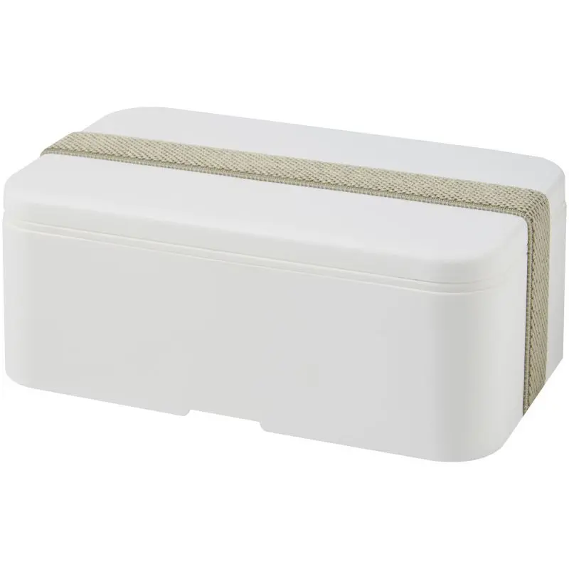 MIYO Lunchbox - White and Pebble Grey, Stylish, Durable, Compact Food Container