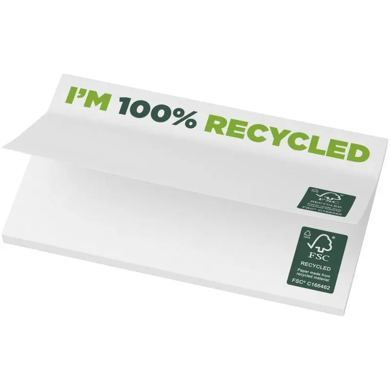 Umweltfreundliche Sticky-Mate Notes 127 x 75 mm - Weiß - 25 Blatt: Nachhaltiges Notieren leicht gemacht