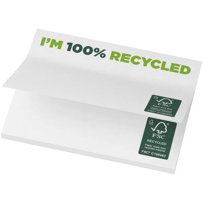 Nachhaltige Sticky-Mate Notes 100 x 75 mm - Weiß - 25 Blatt: Umweltfreundliche Lösung für effiziente Notizen