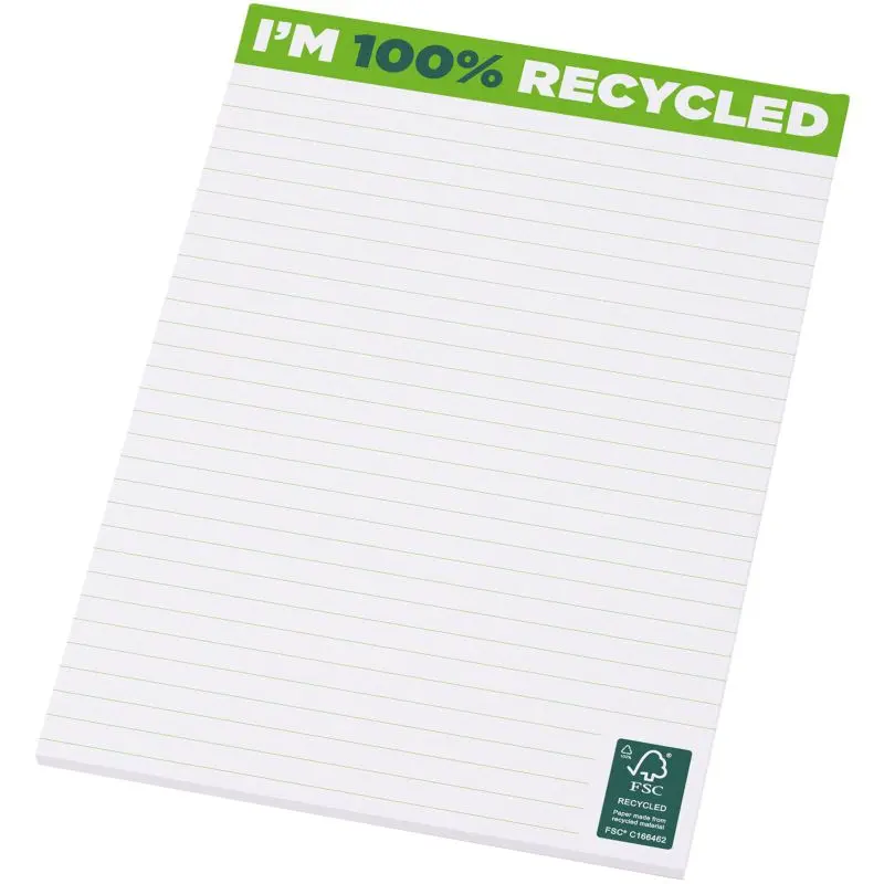Tisch-Mate A5 umweltfreundlicher Notizblock - weiß - 25 Blatt