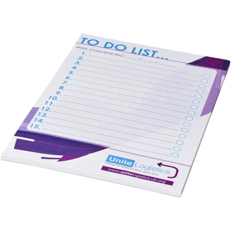 Desk-Mate A5 Notizblock - Weiß, 50 Blatt - Praktisches Schreibpad