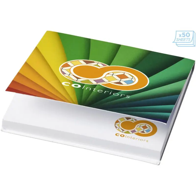 Sticky-Mate Quadratische Haftnotizen 75x75 mm, Weiß, 50 Blatt