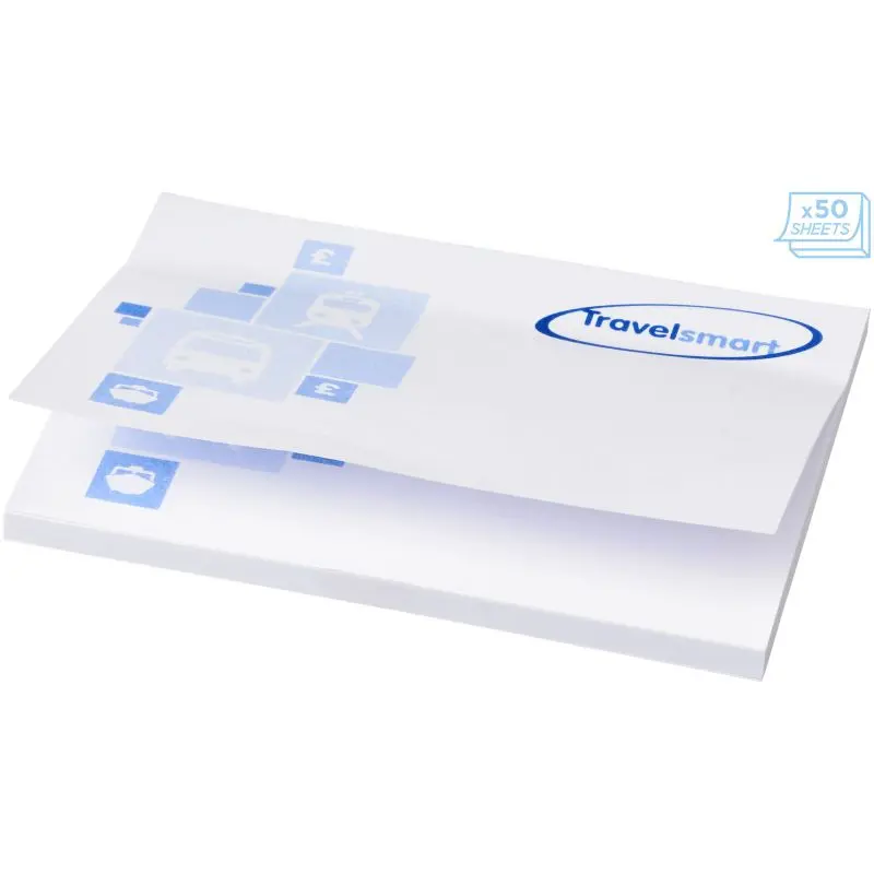 Sticky-Mate Haftnotizen - 100x75 mm - Weiß - 50 Blätter - Praktisch für schnelle Notizen