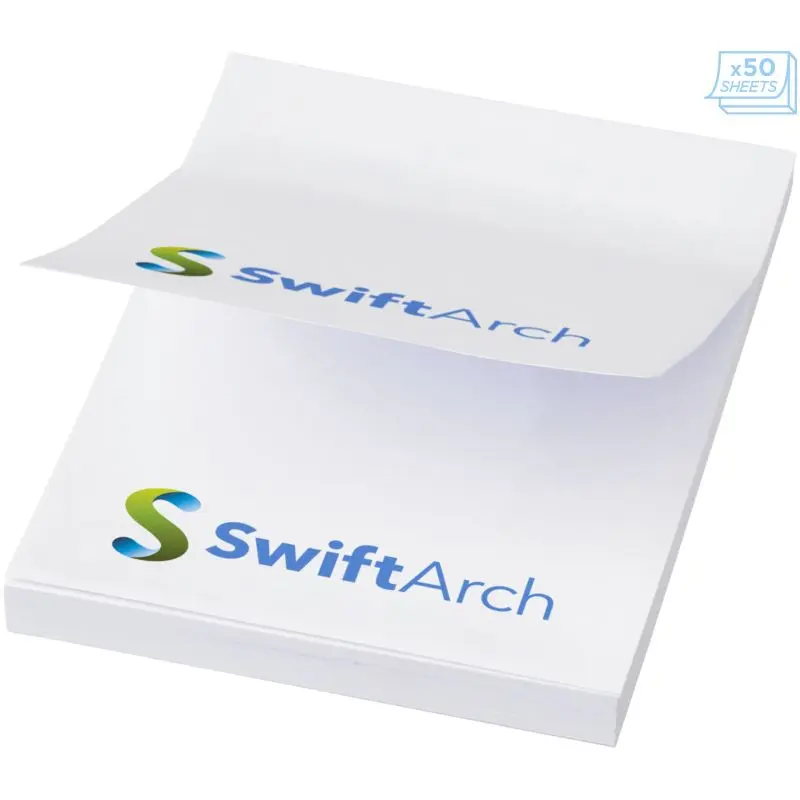 Sticky-Mate Kompakte Haftnotizen 50x75 mm, Weiß, 50 Blatt