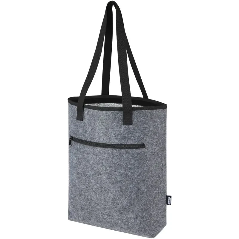 Felta Filz-Kühltragetasche, 12L, GRS-recycelt, mittelgrau, stylish