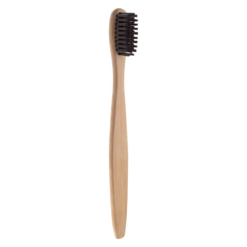 Boohoo Kinder Bambus-Zahnbürste Mini in Schwarz-Natur – Sanft & Ökologisch