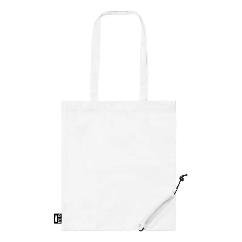 Weiße faltbare Berber RPET-Einkaufstasche – Umweltfreundlicher, platzsparender Shopper