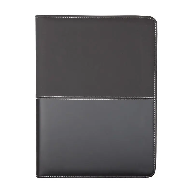 Duotone Zip Dokumentenmappe in Schwarz: Sicher, Elegant & Vielseitig