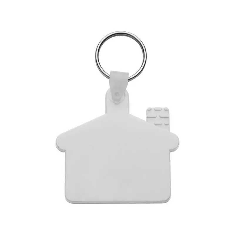 Weißer Cottage Schlüsselanhänger - Charmantes Accessoire im Landhausstil