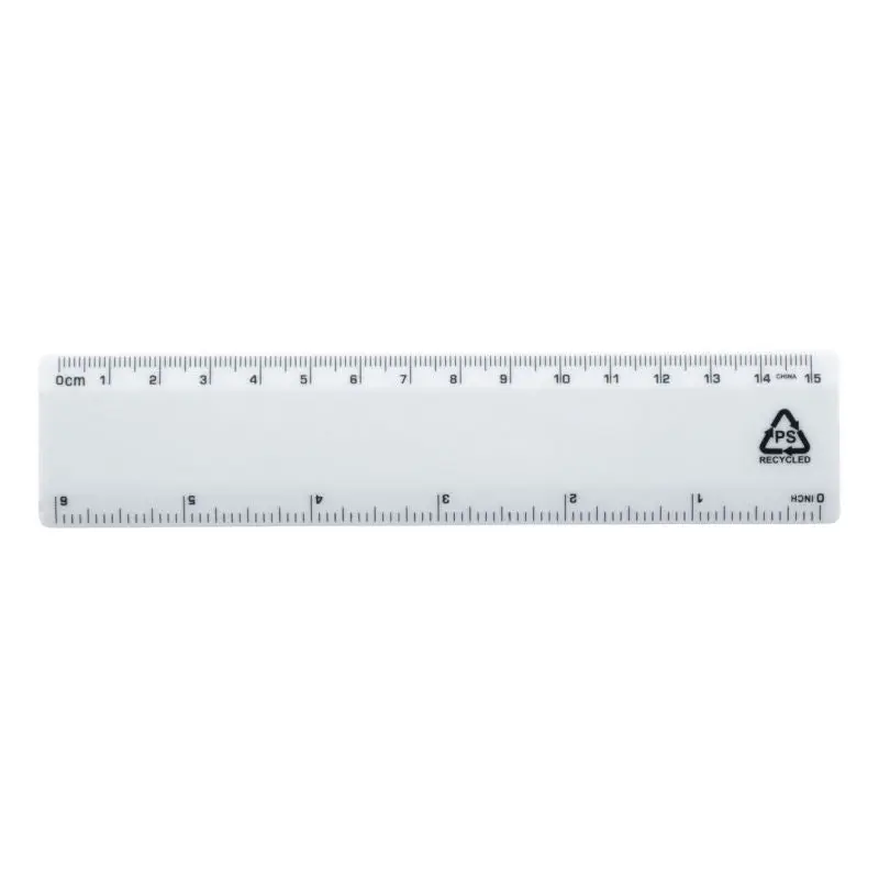 Weißes Relin 15 cm RPS-Lineal – Präzises und langlebiges Messwerkzeug