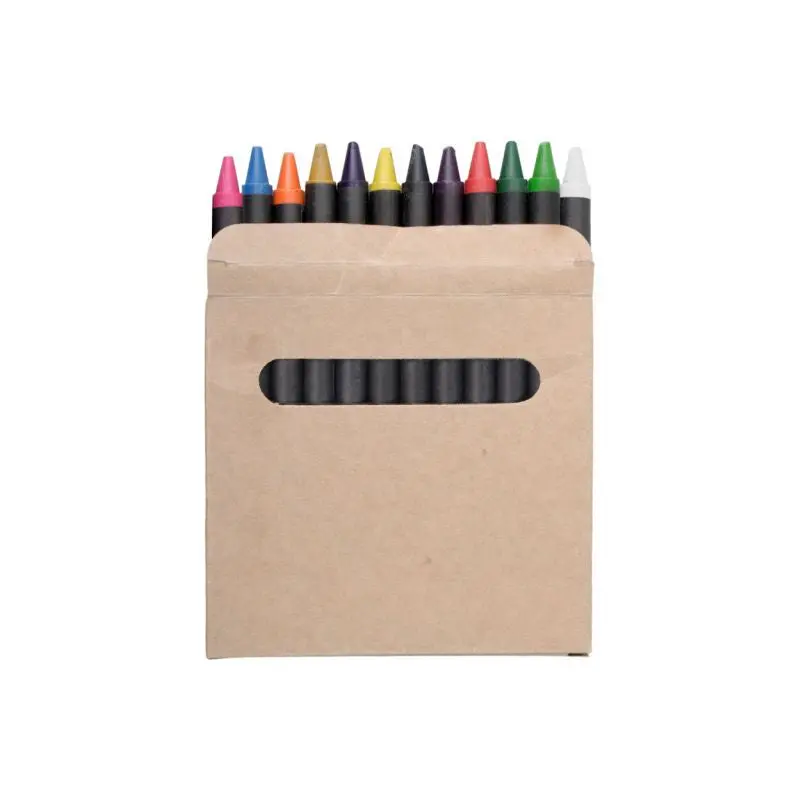 Lola Wachsmalstift-Set (12-teilig) in stilvollen Schwarz-Beige-Tönen für kreative Projekte
