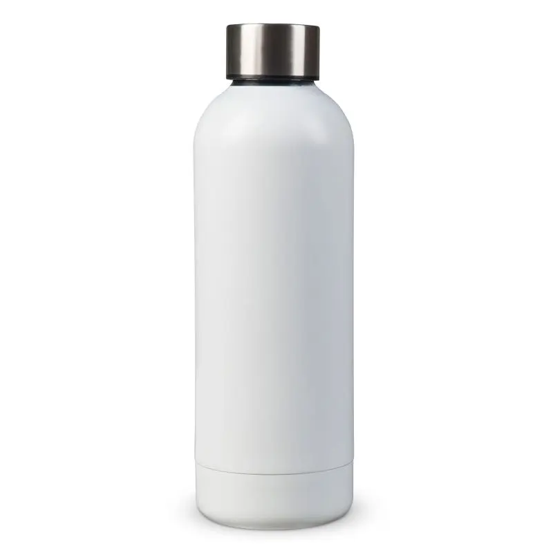 Weiß Matte 500ml Isolierflasche, schick & funktional