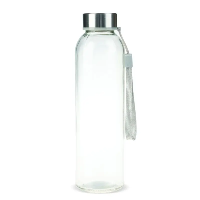 Transparente Glas-Trinkflasche 500ml - Reinheit & Eleganz
