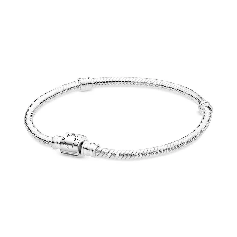 Pandora Schlangen-Gliederarmband mit Zylinder-Verschluss in Sterling-Silber