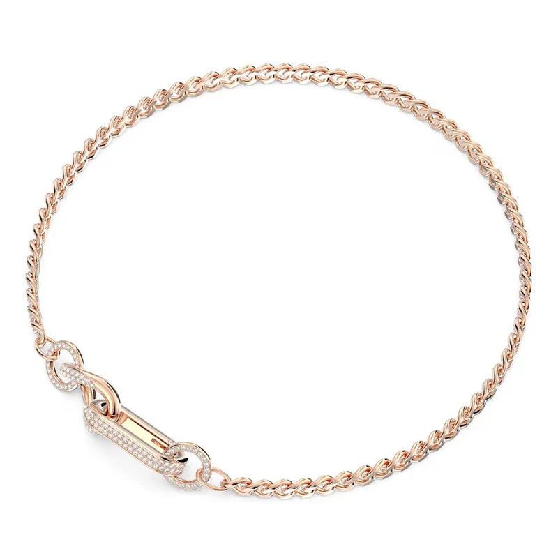 Swarovski Halskette Dextera Pavé Weiß, 18k Rosévergoldung 5656624