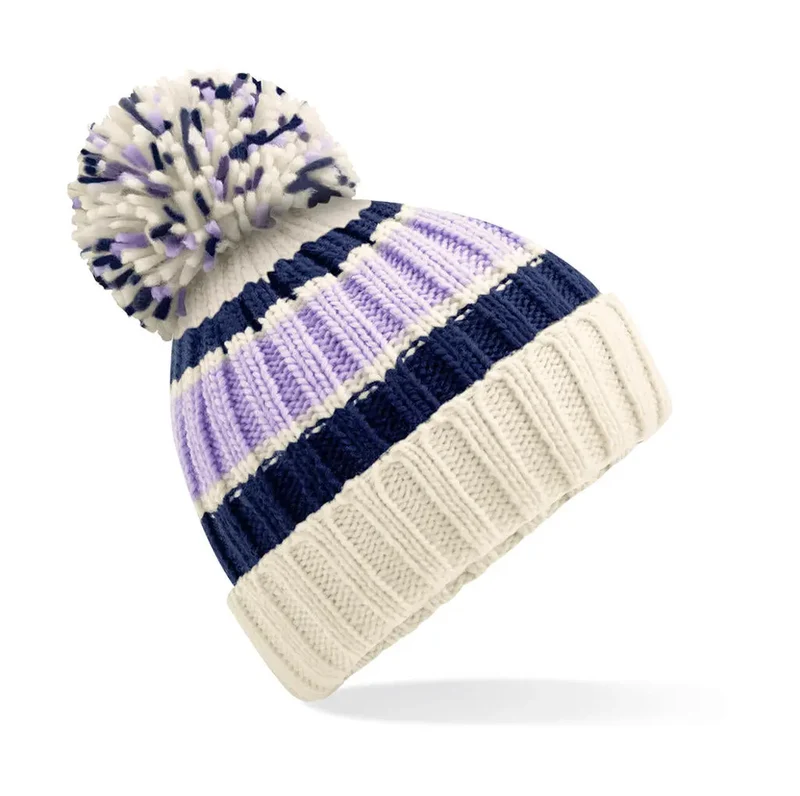 Hygge Gestreifte Wintermütze