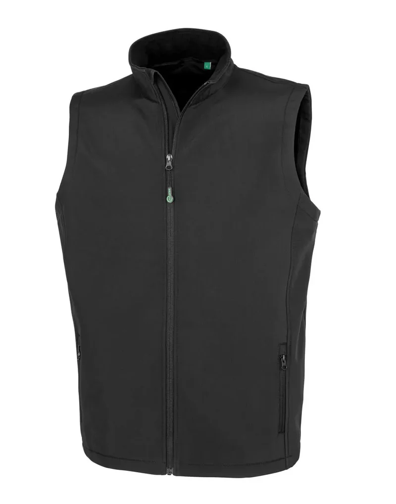 Herren Recycelte 2-Lagen Softshell Jacke B/W mit Druckoption