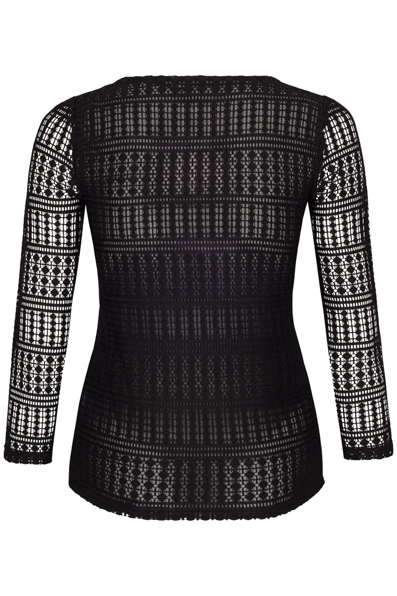 Damen Spitzenshirt 7/8-lange Ärmel