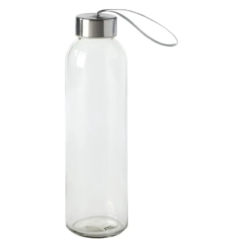 TAKE SMART Transparente Glas-Trinkflasche - Klar und Stilvoll