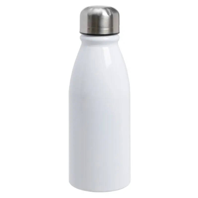 FANCY Aluminium Trinkflasche in Reinweiß - Stilvoll & Leicht, 500 ml