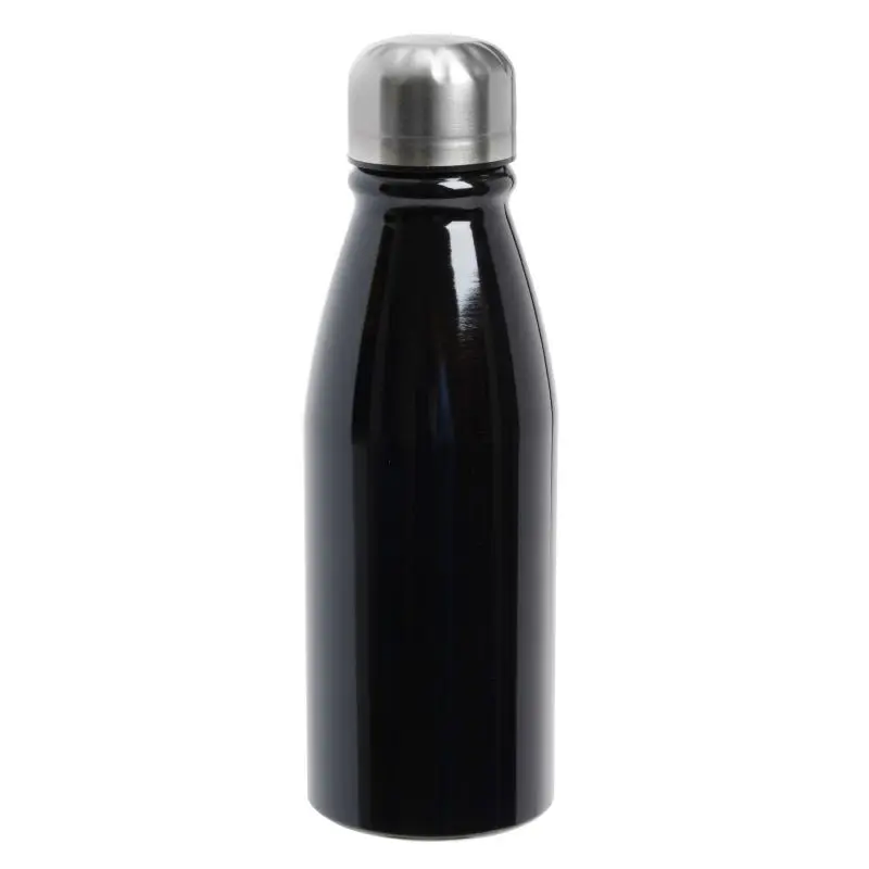FANCY Schwarze Aluminium Trinkflasche 500ml - Elegant & Praktisch