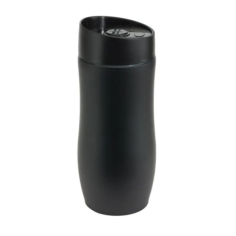 Isolierbecher CLASSICO 380 ml - Schwarz - Doppelwandiger Thermobecher - Langlebig und Auslaufsicher