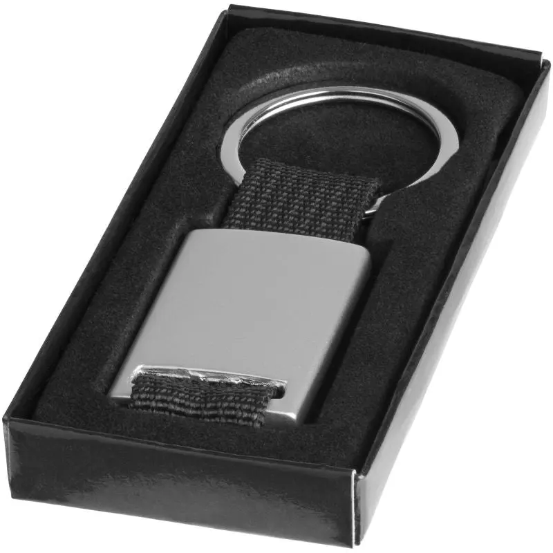 Gurtband Schlüsselanhänger Alvaro - Schwarz/Silber - Robust & Stilvoll