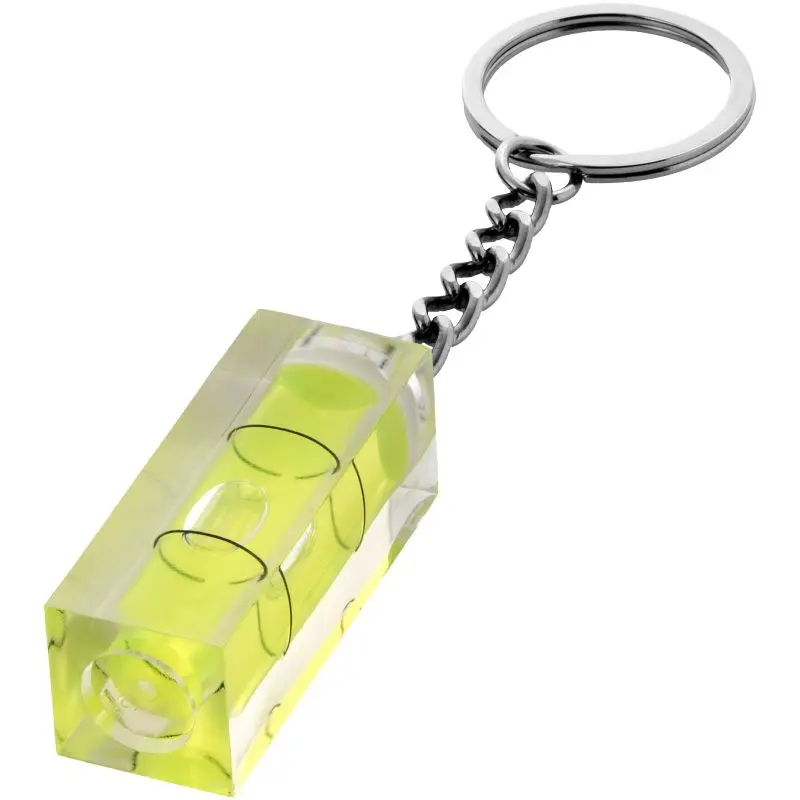 Transparenter Leveler Schlüsselanhänger - Praktisch & Stilvoll, 100 Zeichen