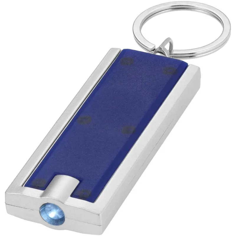 Castor LED-Schlüssellicht - Blau/Silber Praktisches Licht für unterwegs