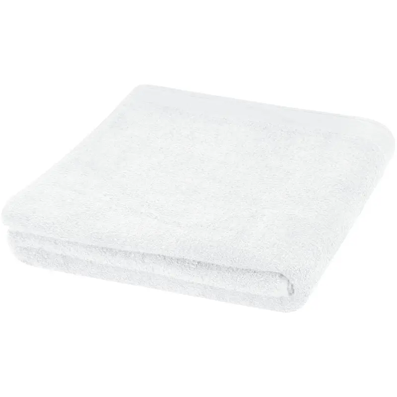 Riley 550 g/m² Baumwollhandtuch 100 x 180 cm - Weiß: Luxuriöses Handtuch für ein herrliches Badeerlebnis