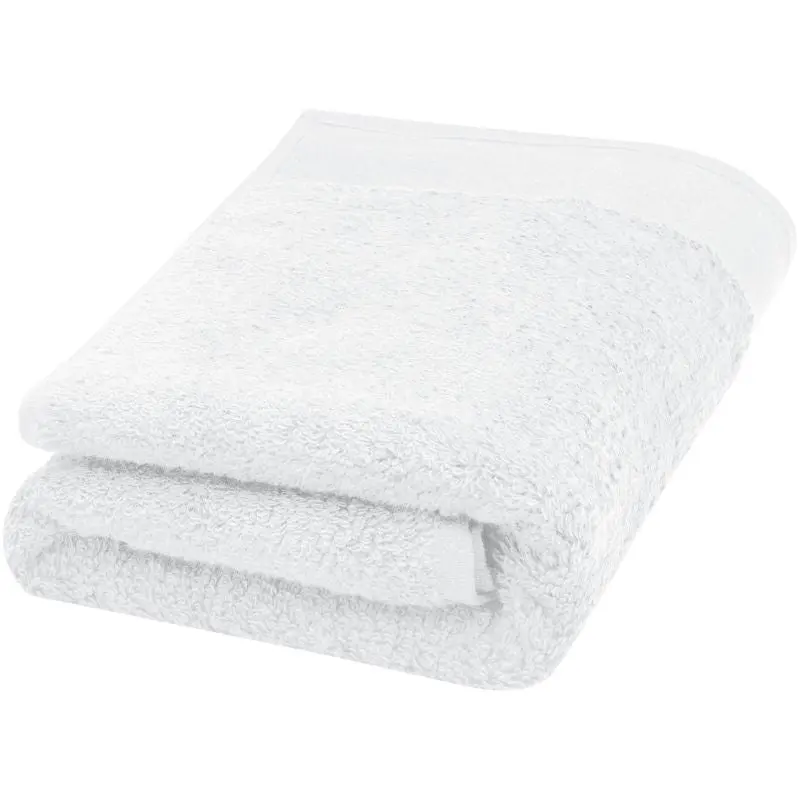 Nora 550 g/m² Baumwollhandtuch 50 x 100 cm - Weiß – Weich, saugfähig und luxuriös
