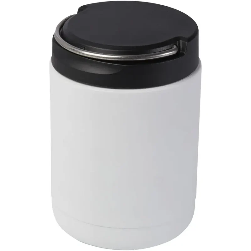 Doveron Insulated Lunch-Pot 500ml - White, Recycled Stainless Steel, Eco-Friendly, Durable