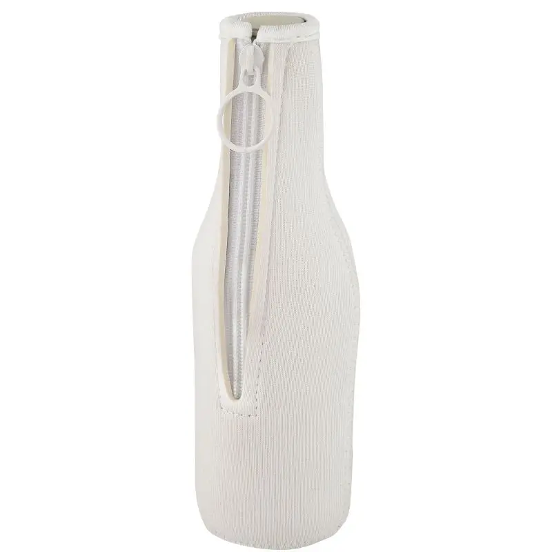 Fris Flaschenmanschette aus recyceltem Neopren, weiß, isolierend
