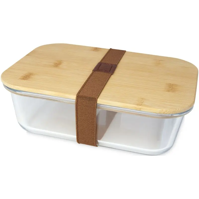 Roby Glass Bread Box with Bamboo Lid - Natural, Transparent, Eco-Friendly Storage Solution