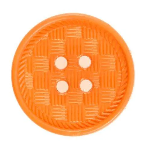 Knopf Flechtmuster Orange – Kunststoffknopf KO-55