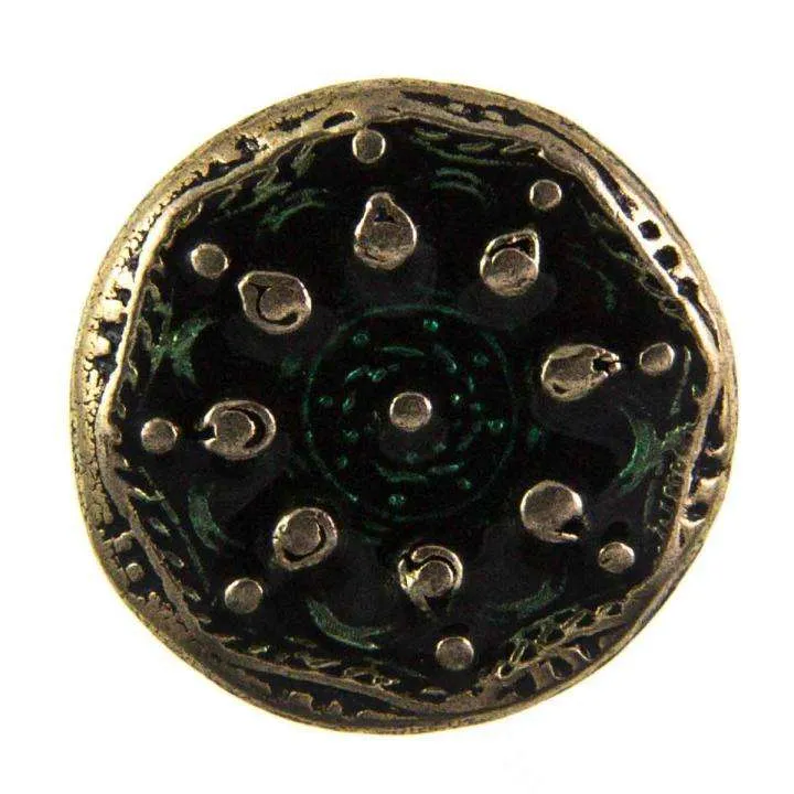 Metallknopf Emaille-Lack Grün – Trachtenknopf MK-408AG-OPAL