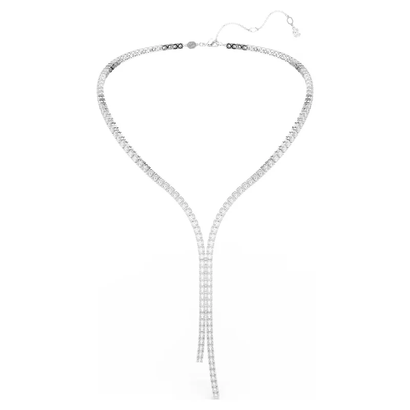 Swarovski Halskette Damen Matrix Y necklace weiß rhodiniert 5707988