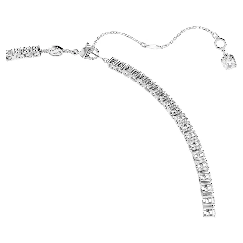 Swarovski Halskette Damen Matrix Y necklace weiß rhodiniert 5707988