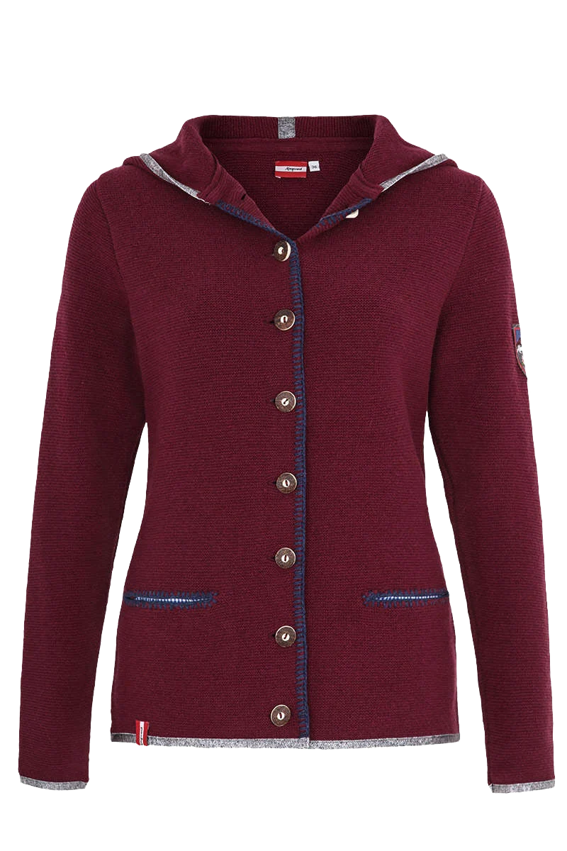 Damen Trachtenstrick-Jacke mit Kapuze