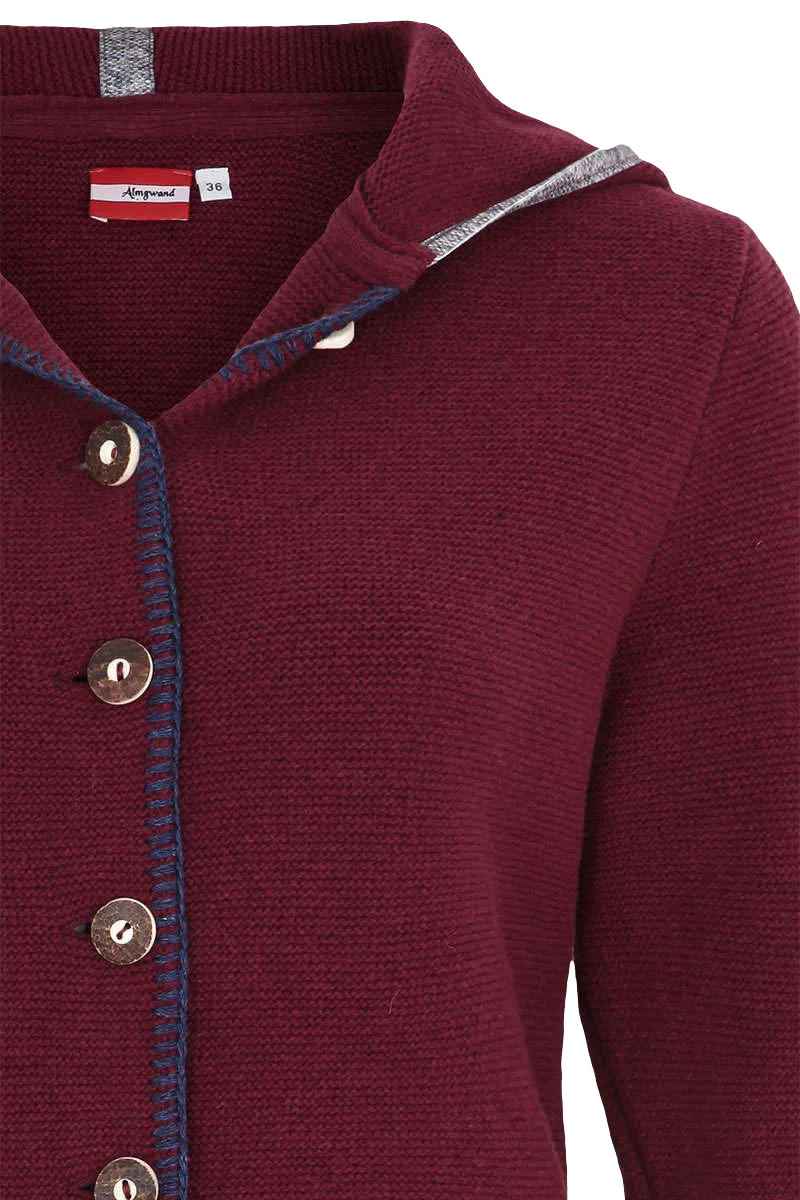 Damen Trachtenstrick-Jacke mit Kapuze