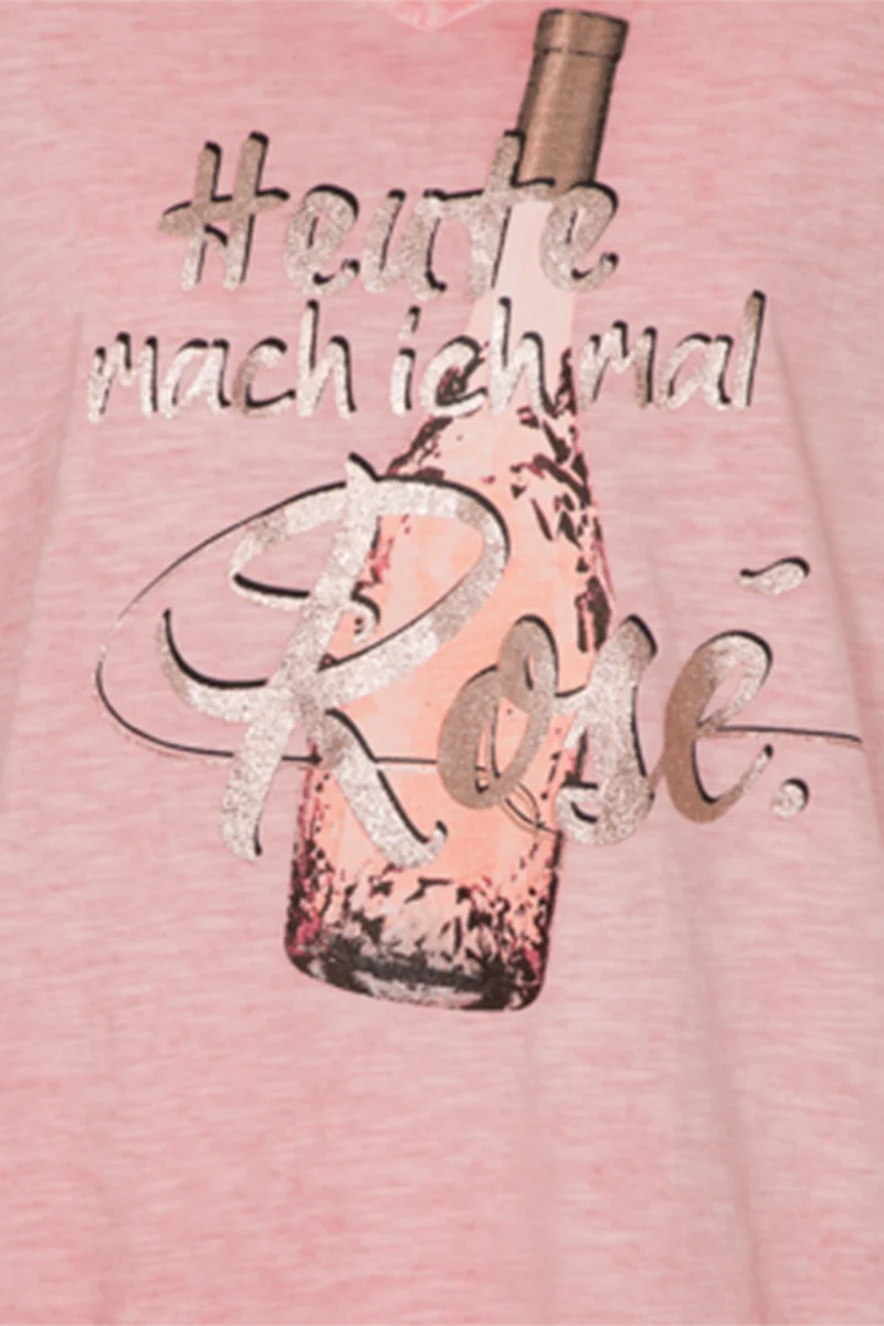 Damen Trachtenshirt mit 'Rosé' Spruch