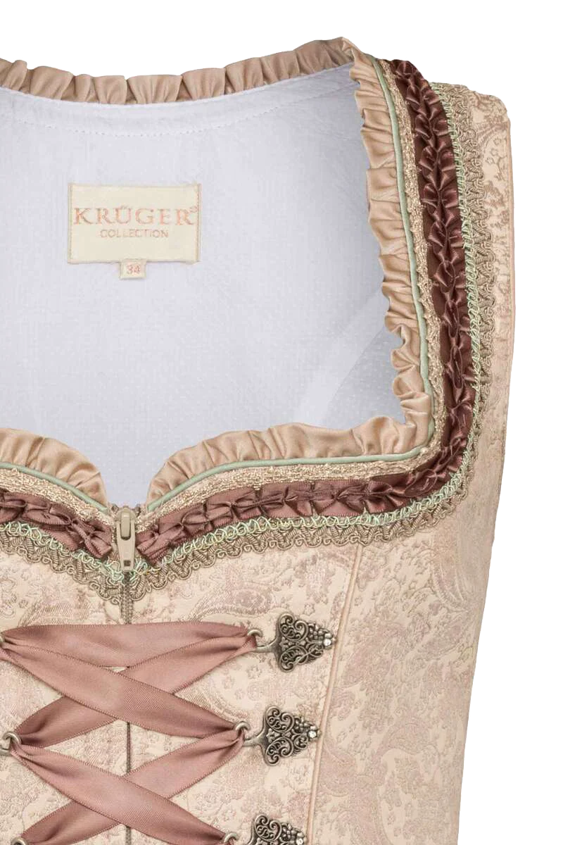 Damen Trachtenmieder Jacquard Satin