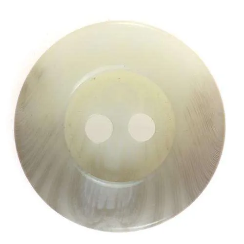 Mantelknopf Creme 2-Loch – Kunststoffknopf KM-35