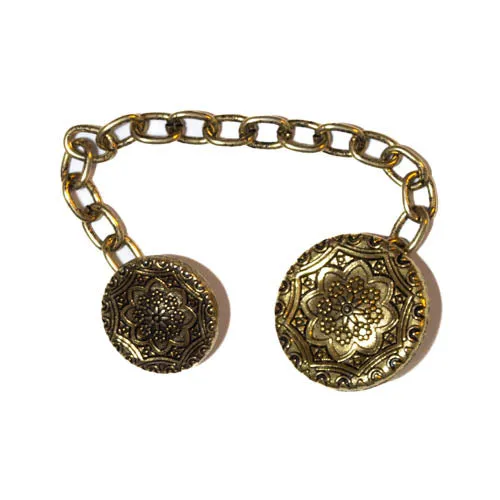 Trachten Kettenknopf Altgold – TK-145