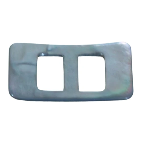 Perlmuttschnalle Natur Grau 15 mm – S-PL-2-A-GRAU