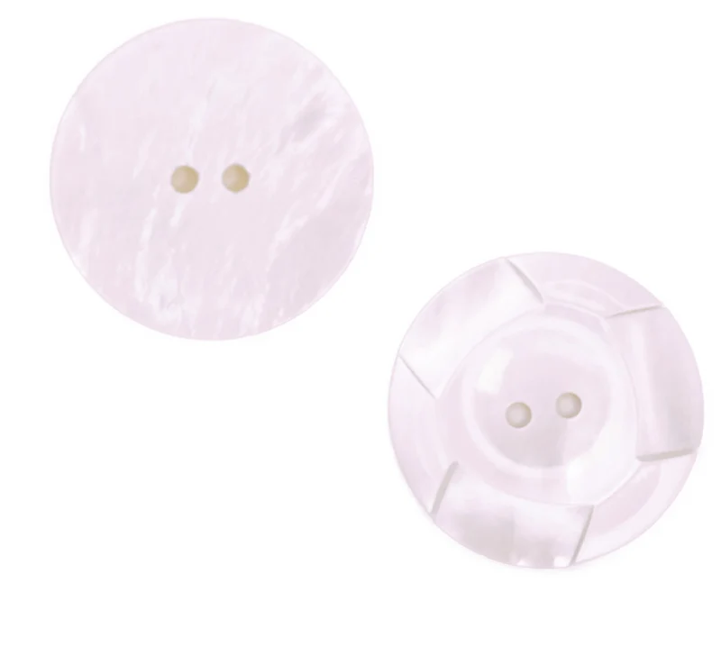 Perlmuttknopf Natur Creme/Natur 2-Loch 30 mm – PL-GR-301-creme
