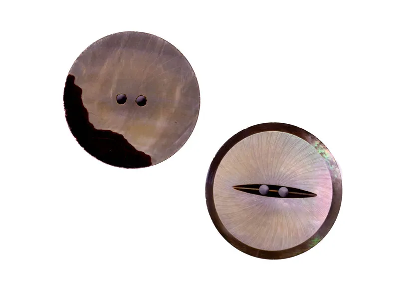 Perlmuttknopf Natur Braun 2-Loch – pl-gr-250