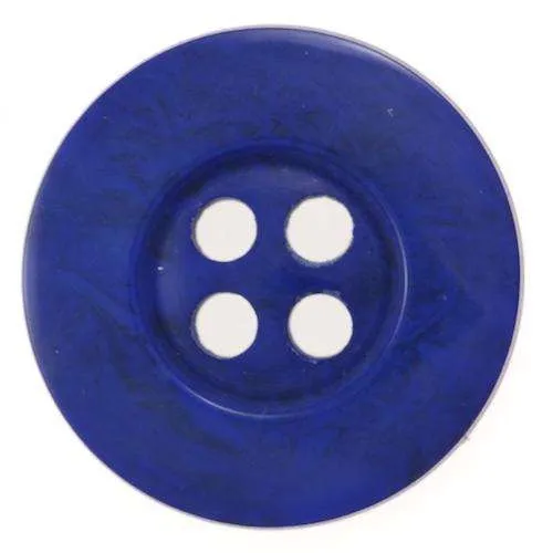 Leichter Knopf Meliert Blau – Kunststoffknopf KBL-93